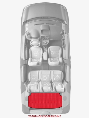 ЭВА коврики «Queen Lux» багажник для Daewoo LeMans (2G)